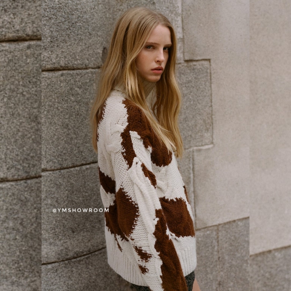 MANGO braided sweater - Picture 2 of 8